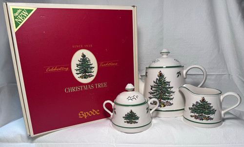 Spode christmas tree piece - tree, 3-piece