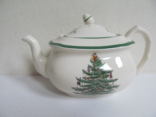Spode christmas tree teapot - tree,