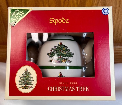Spode christmas tree teapot - christmas,